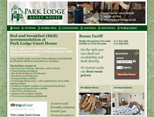 Tablet Screenshot of parklodge.co.uk
